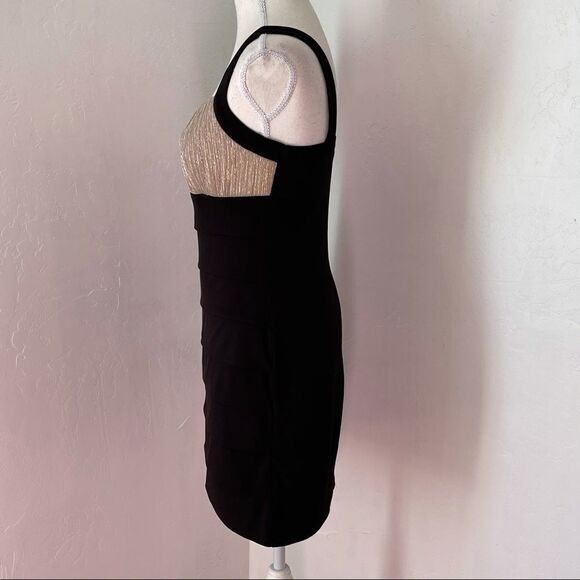 ENFOCUS Gold & Black Dress Sz 6P - Picture 6 of 11